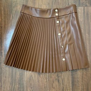 Zara leather like skirt